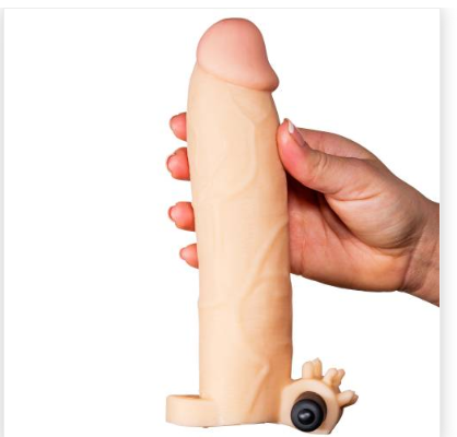 Erotic Soft Vibrating Penis Ring Sleeve